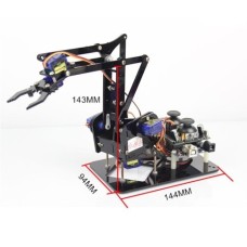 MeArm roboto rankos rinkinys su varikliais ir valdikliu