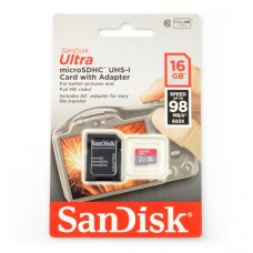 16GB 98MB/s Memory card SanDisk Ultra 653x 