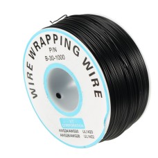 Single-Core Tinned Copper Wire 0.25mm total length 250m - Black