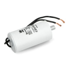 Motor capacitor 8uF/450V 35x68mm with wires