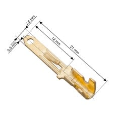 Neizoliuota plokščia jungtis 2.8/0.5mm - 100vnt