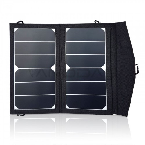 Nešiojama saulės panelė PV SunPower 2x7W 6.96V 
