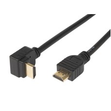 Kabelis HDMI - HDMI CLASSIC kampinis 1.5m