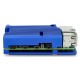 Raspberry Pi 4 Model B Aluminum Case with Cooling Heatsink - Blue