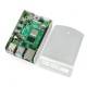 Raspberry Pi 4B aliumininė dėžutė su VESA tvirtinimu - sidabrinės spalvos