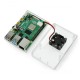 Raspberry Pi 4B case with fan - transparent