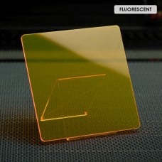 Acrylic Sheet (PMMA), 3mm, 400x600mm – flour orange