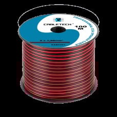 Cable CCA 2x1.0mm 1m - black red