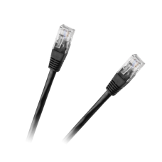 Patchcord UTP 8c kabelis CCA 0.5m Juodas