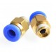 PC4-M10 Straight Push PTFE tube In Pneumatic one-touch fitting 1/8" quick coupler for bowden extruder 1.75mm