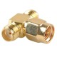 Passage tee splitter - SMA plug 2x SMA jack - adapter 1 pcs