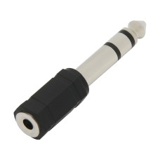 Transition AUX plug 6.3 - 3.5 socket stereo