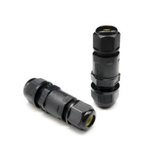 PG9 2-pin cable connector - hermetic joint IP68 - Insulating gland