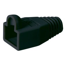 Plastic PVC protection for RJ45 cable for 8P8C plugs - Black