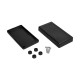 Plastic box Kradex Z34 black 129x68x24mm