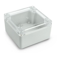 Plastic box Kradex ZP105 JpH TM ABS-PC light gray 105x105x60mm