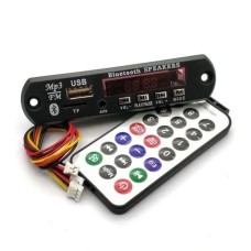 MP3 grotuvo modulis - 12V - USB - SD - FM - Bluetooth 5.0 + nuotolinio valdymo pultas