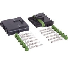 Weatherpack 6-pin connector set - plug + socket - hermetic connector