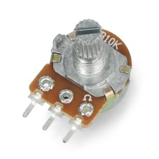 Rotary potentiometer 10kΩ linear 1/8W