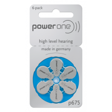 POWER ONE VARTA baterijos klausos aparatams PR44 675