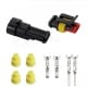 Superseal 2-PIN connector complete - plug + 2PIN socket - hermetic connection