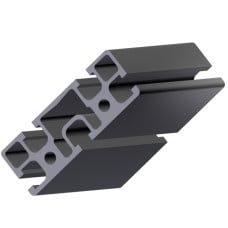 Aliuminio profilis 90x32mm - 8mm griovelis - 1000mm