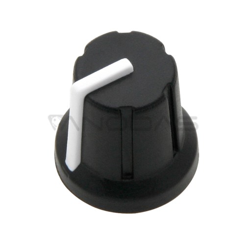 Как снять ручку потенциометра Handle for N-1 shaft 6mm 16mm black/white