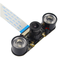 Raspberry pi 4B / 3B + / Zero / WH infraraudonųjų spindulių reguliuojama naktinio matymo kamera su laikikliu