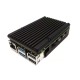 Raspberry Pi 4 Model B Aluminum Case with Cooling Heatsink - Black