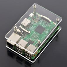 Case for Raspberry Pi Model 4B/3B+/3B/2B - transparent open V2