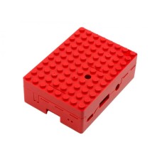 Pi-Blox - Raspberry Pi 3B+/3B/2B dėklas - raudonas