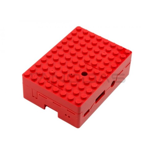Raspberry Pi Case - Pi-Blox - Red 