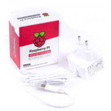 Power supply for Raspberry Pi 4 USB C 5.1V / 3A - white