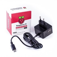 Power supply for Raspberry Pi 4 USB C 5.1V / 3A - Black