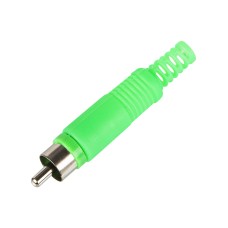 RCA plug (Cinch) green HQ - 20pcs