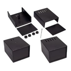 Plastic box Kradex Z3AW PS black 110x90x68mm