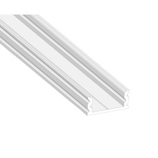 LED juostų aliuminio profilis baltas 7x16mm 2m