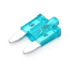 Mini Auto Fuse 15A MINI blue with led diode