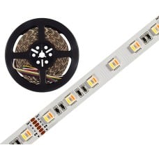 LED juosta RGB + CCT šiltai ir šaltai baltos spalvos 5in1 24V DC 28W/m IP20 1m
