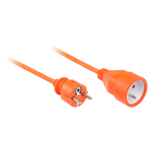 Rebel mains extension 1 socket 20m - 3x1.5 Orange