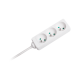 Rebel mains extension 3 sockets 3m - 3x1.5mm