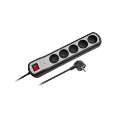 Rebel mains extension 5 sockets 1.5m - 3x1.5mm