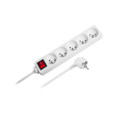 Rebel mains extension 5 sockets with switch 3m - 1.5mm