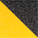 REBEL izoliacinė juosta 0.75mmx50mmx5m - juoda  geltona
