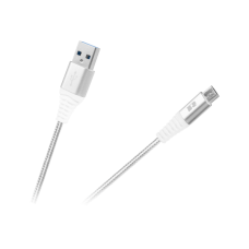 REBEL USB - micro USB kabelis 1m Baltas