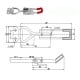 Reguliuojamas metalinis gnybtas GH-4001 - 150kg - suspaudimas - U-BAR