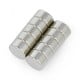 Round neodymium magnets Calamit N35/Ni 6x3.6mm - 10pcs