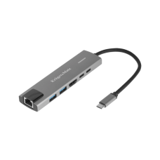 Šakotuvas HUB USB C HDMI 2x USB3.0 2x USB C RJ45