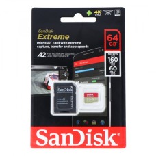 64GB 160Mb/s microSDXC atminties kortelė SanDisk Extreme Pro A2