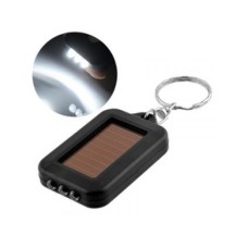 Solar flashlight keychain - 3x LED - for the sun's rays